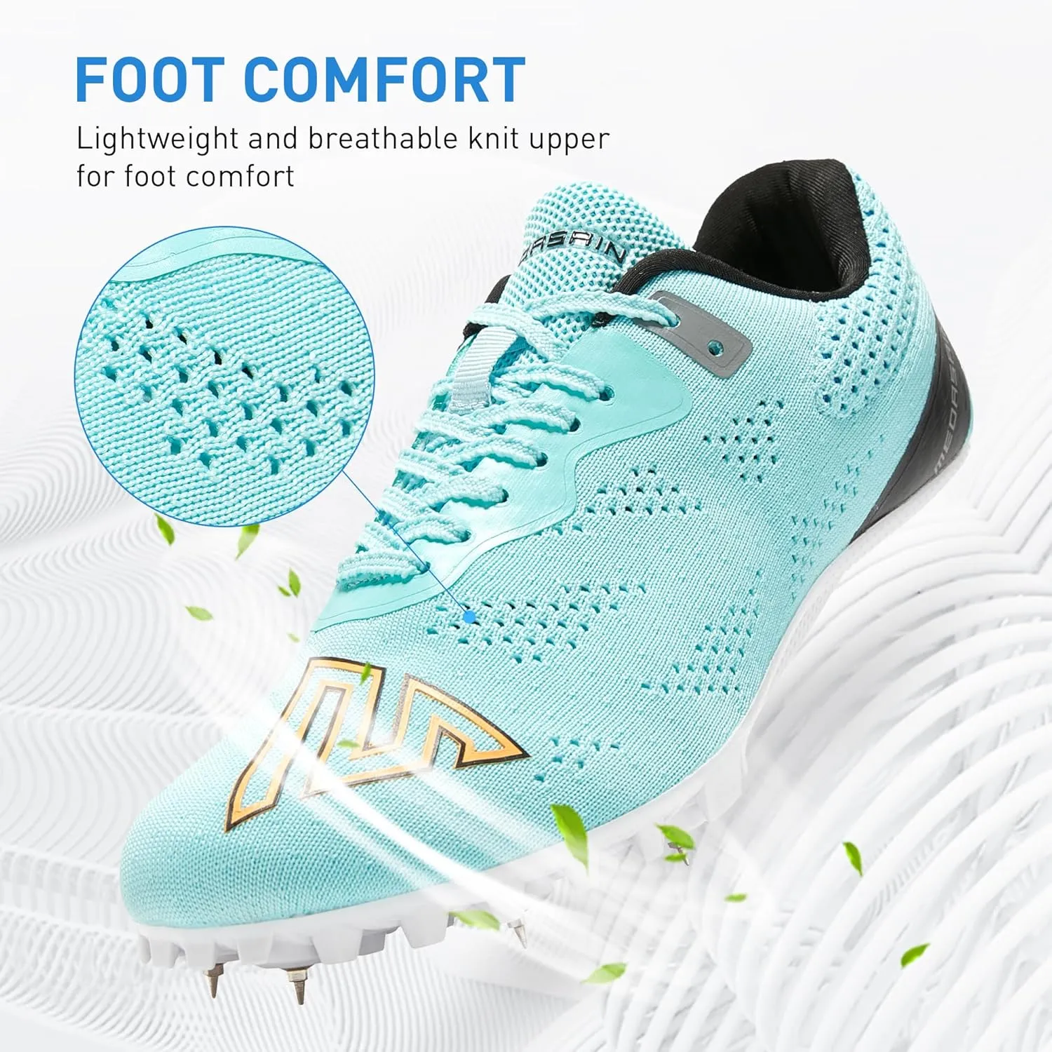 Track and Field Shoes for Men Women Kids Boys Girls Youth Spikes Professional Athletic Sprint Running Racing Shoes