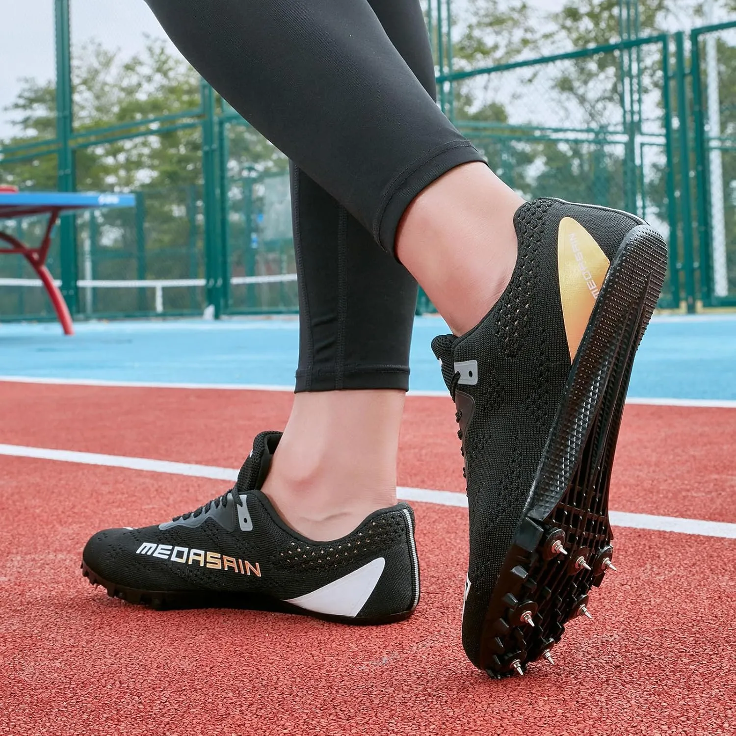 Track and Field Shoes for Men Women Kids Boys Girls Youth Spikes Professional Athletic Sprint Running Racing Shoes