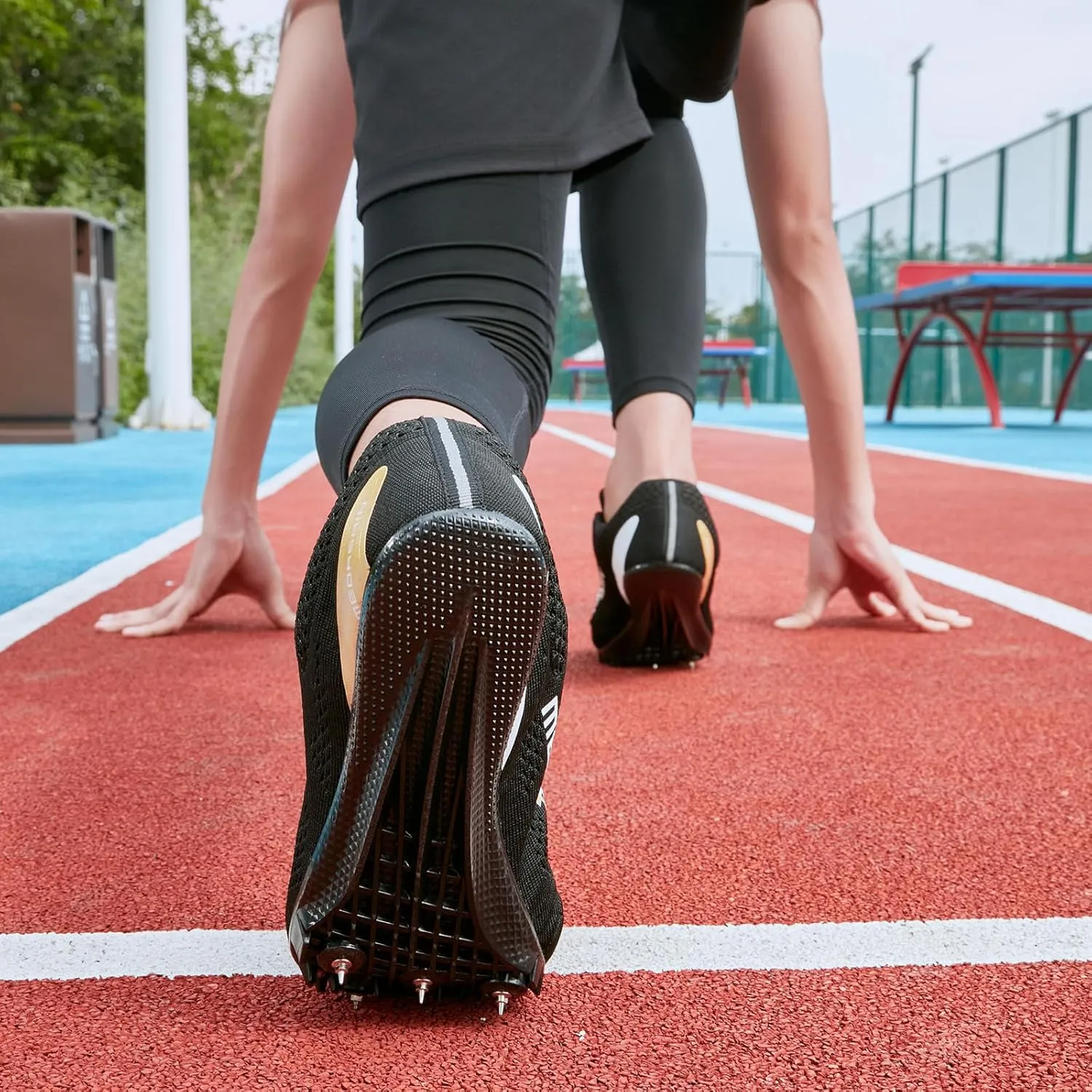 Track and Field Shoes for Men Women Kids Boys Girls Youth Spikes Professional Athletic Sprint Running Racing Shoes