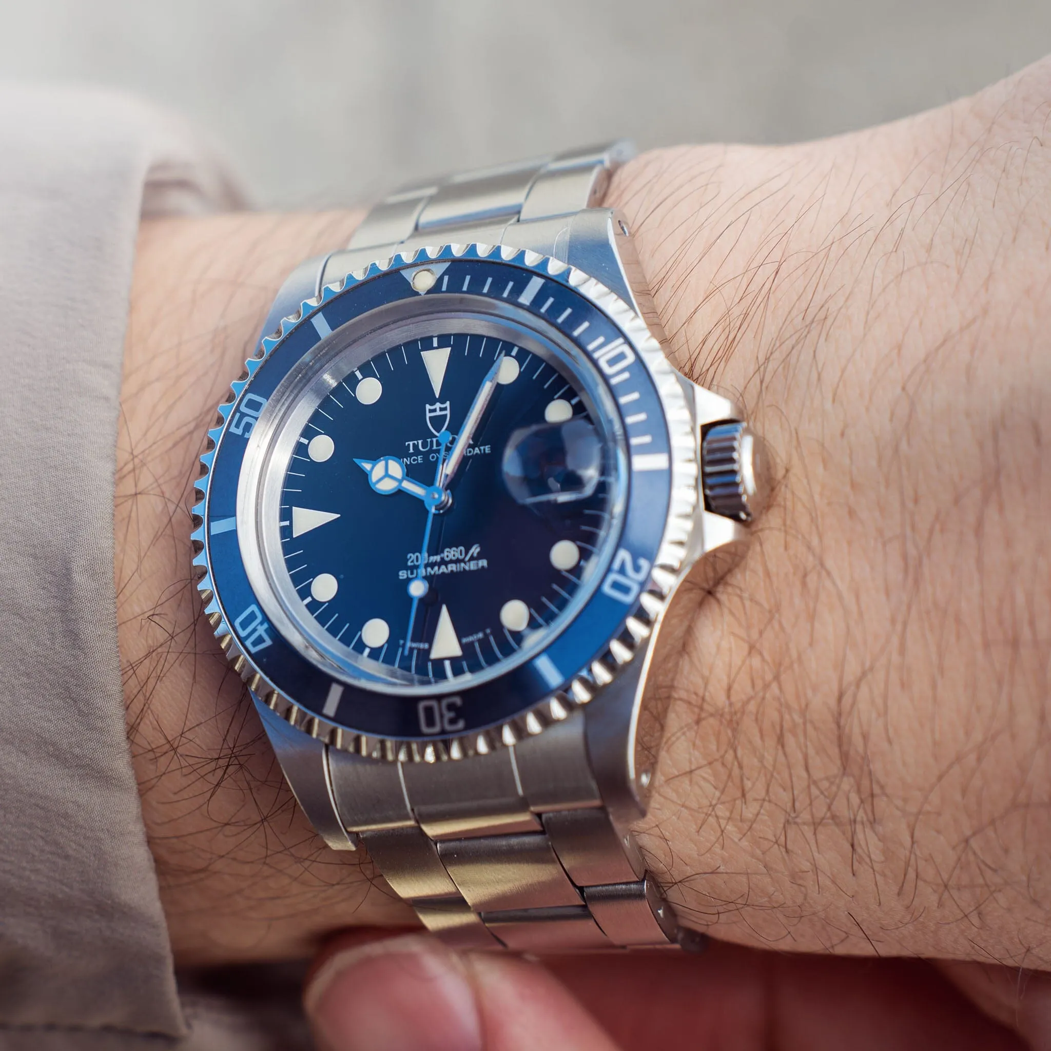 Tudor Submariner Date Blue Dial Ref 79090