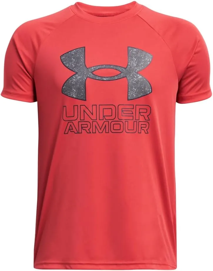 Under Armour Boys' Tech Hybrid Printed Fill Short-Sleeve T-Shirt