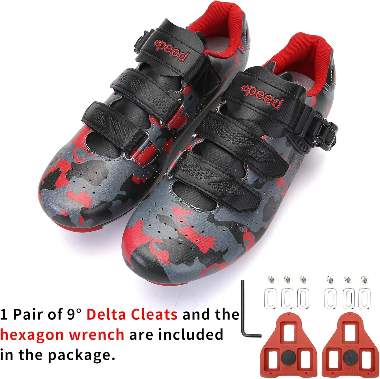 Unisex Cycling Shoes Compatible with pelaton Indoor Road Bike Riding Shoes for Men and Women Delta Cleats Clip Outdoor Pedal
