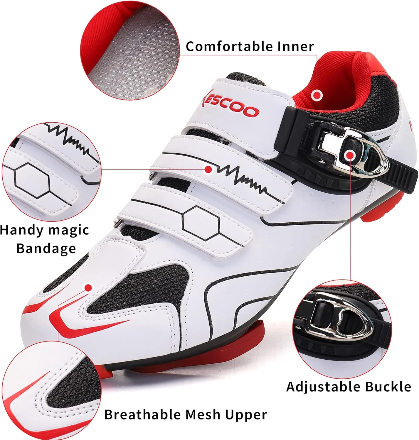 Unisex Cycling Shoes Compatible with pelaton Indoor Road Bike Riding Shoes for Men and Women Delta Cleats Clip Outdoor Pedal