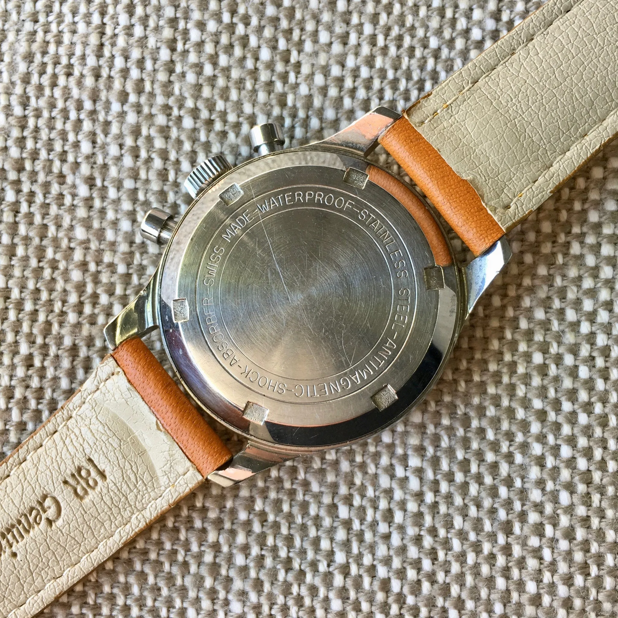 Vintage Omega 2451-6 Steel Chronograph Cal. 321 Manual 1950's Wristwatch 35mm