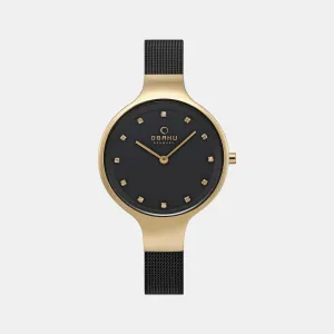 Women's Black Analog Stainless Steel Watch V173LXGBMB