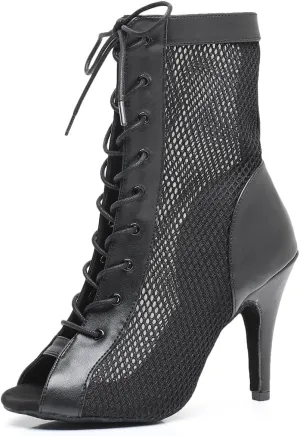 Women's Fashion Peep Toe Ballroom Dance Boots Latin Modern Performance Dance Shoes Women's Fashion Peep Toe Ballroom Dance Boots Latin Modern Performance Dance Shoes
