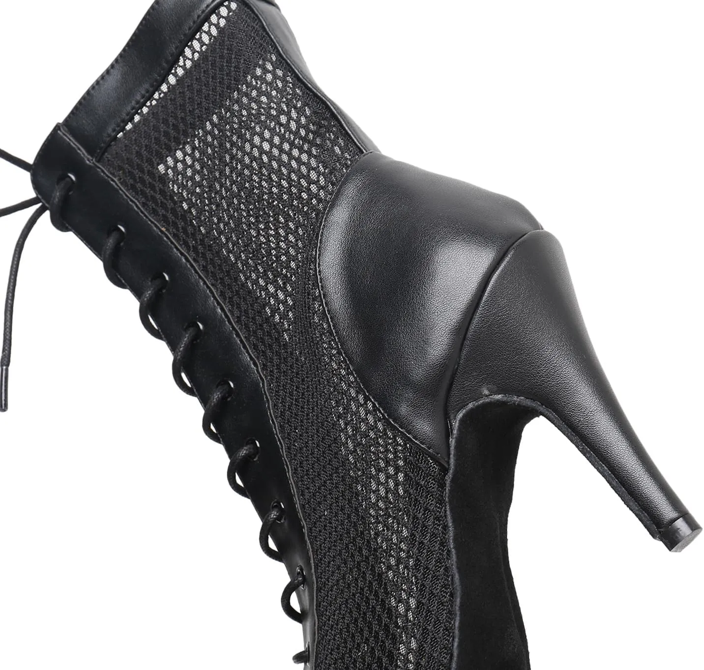 Women's Fashion Peep Toe Ballroom Dance Boots Latin Modern Performance Dance Shoes