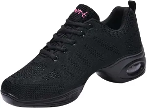 Women's Jazz Shoes Split Sole Dance Sneakers Lace Up Zumba Modern Shoes Women's Jazz Shoes Split Sole Dance Sneakers Lace Up Zumba Modern Shoes
