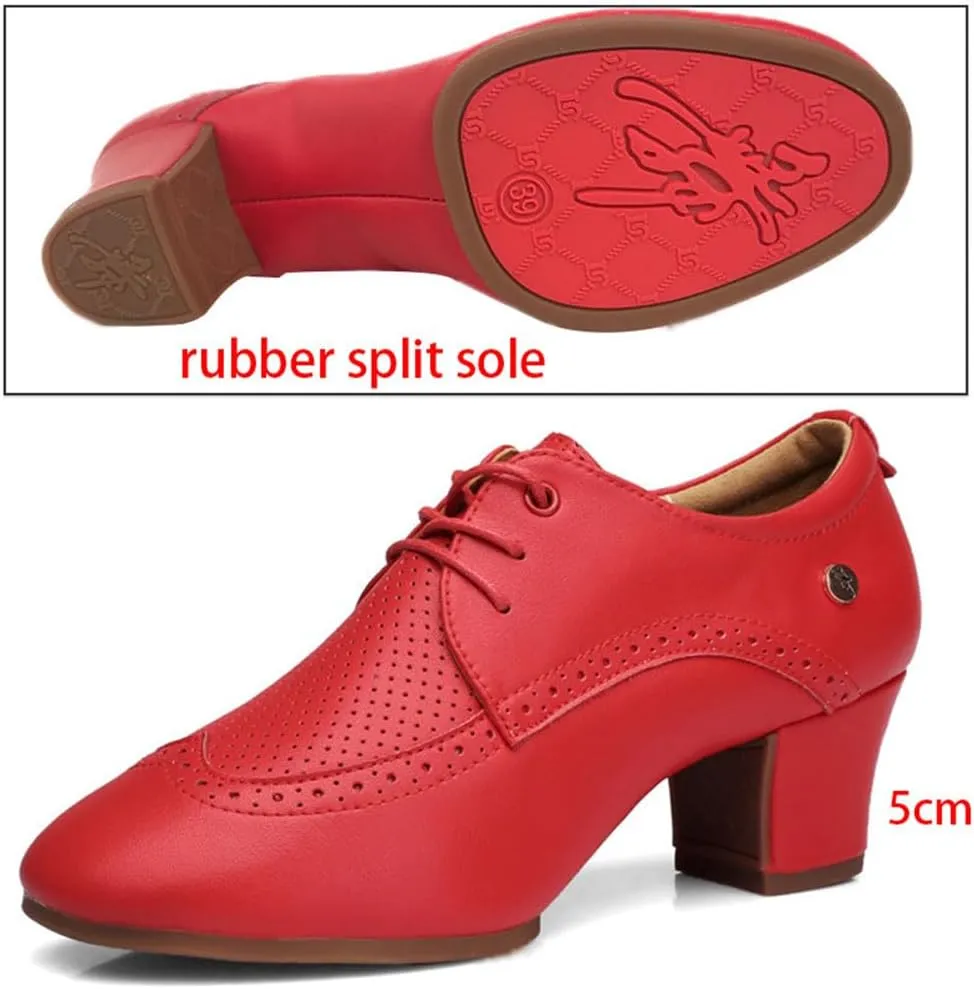 Women's Latin Dance Shoes, Split Sole Ballroom Tango Modern Dancing Shoes Performance Modern Dancing Shoes