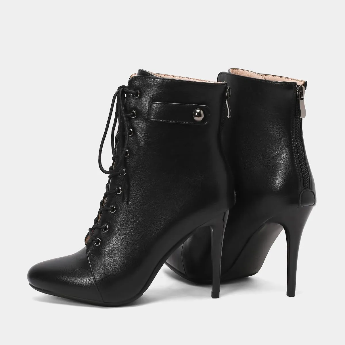 Women's Stiletto Ankle Boots Pointed Toe Lace Up High Heel Short Booties Evening Wedding Party Jeans Dress Heeded Dance Shoes