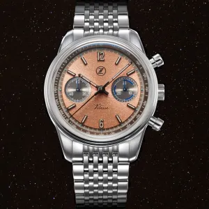 Zelos Vitesse Salmon LE Chronograph - Swiss&nbsp;Mvmt - 68hr&nbsp;Reserve